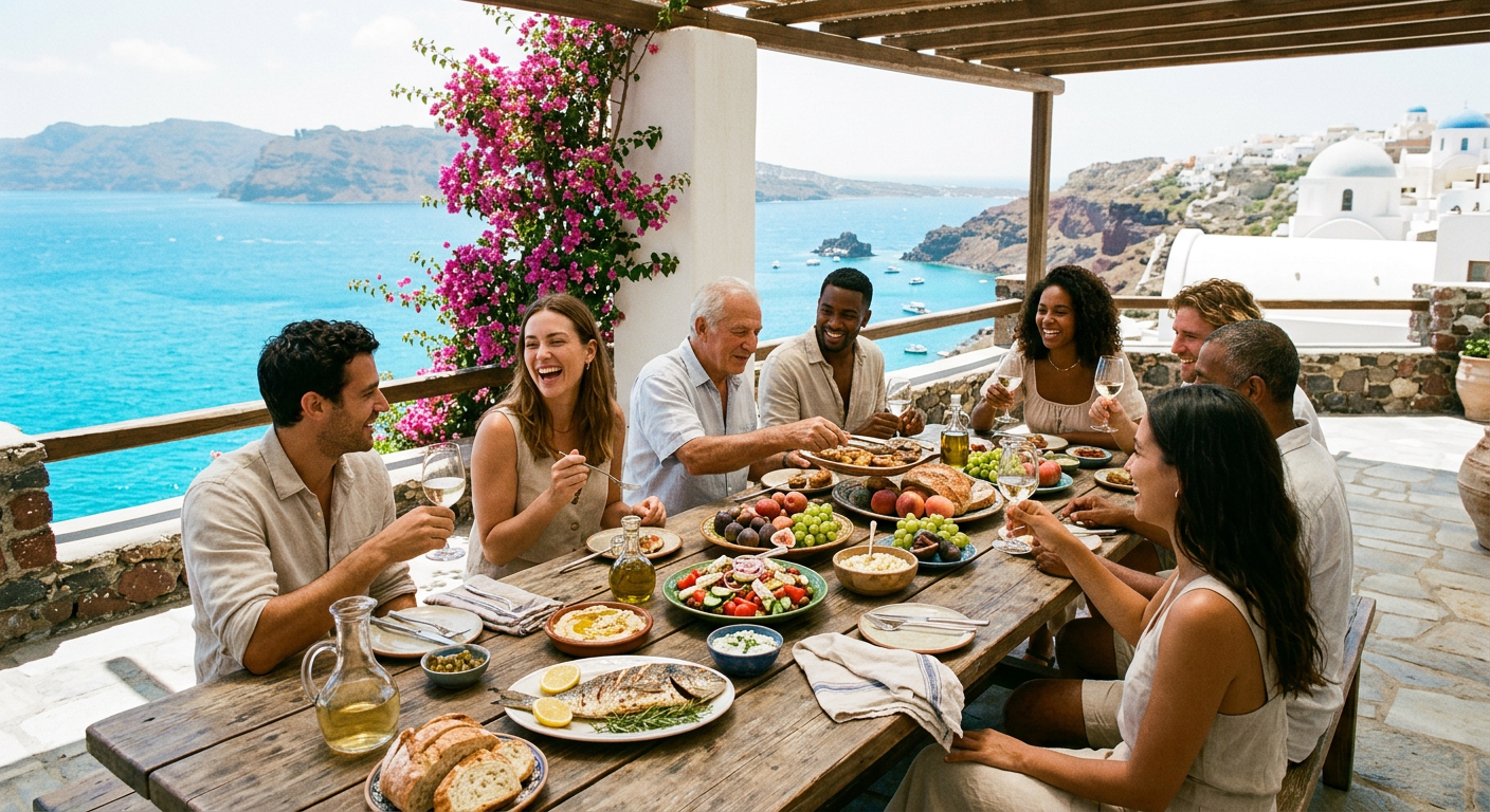 La dieta mediterranea patrimonio dell'UNESCO genera benefici per le persone e per l'ambiente in cui esse vivono, tutti i dettagli di com'è su quali principi si basa e un esempio di menù
